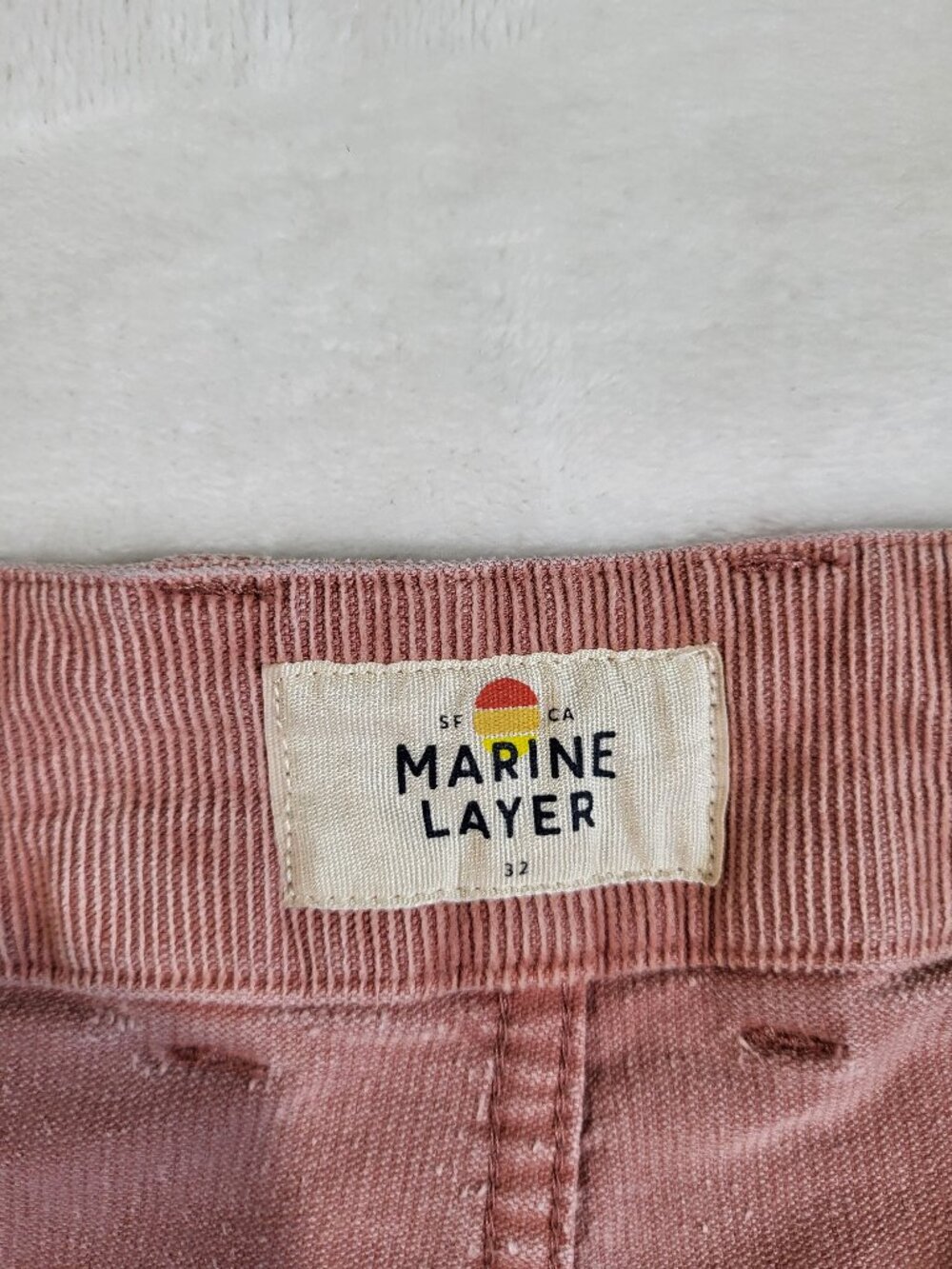 Marine Layer - Corduroy Men’s Shorts - Light Pink - Picture 5 of 13